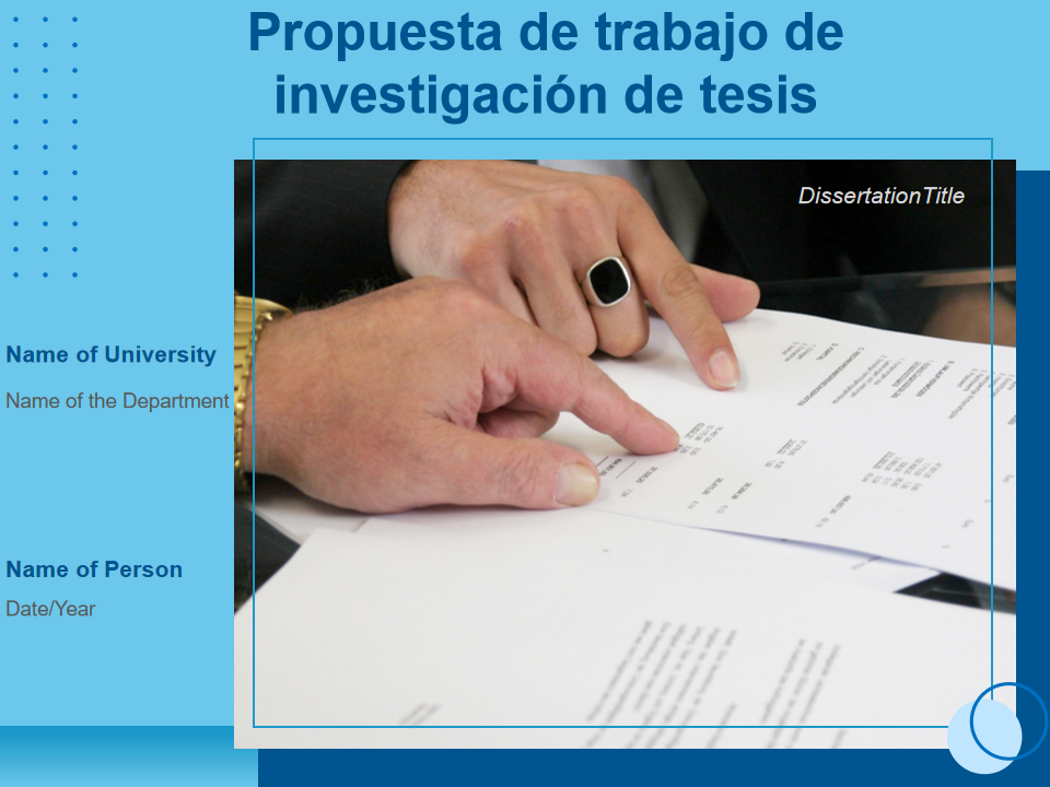 Propuesta de trabajo de investigaci&oacute;n de tesis