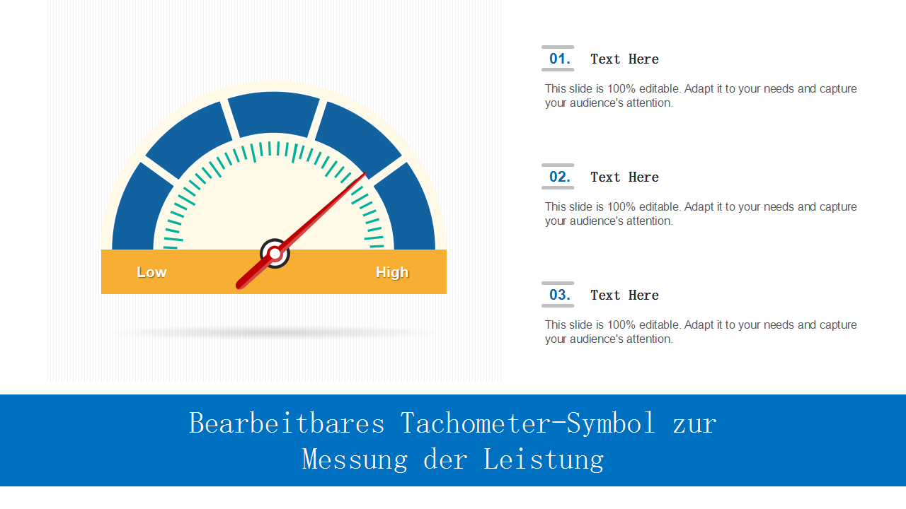 Bearbeitbares Tachometer-Symbol zur Messung der Leistung