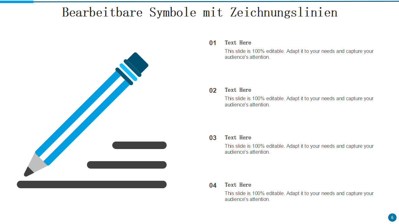  Bearbeitbare Symbole mit Zeichnungslinien