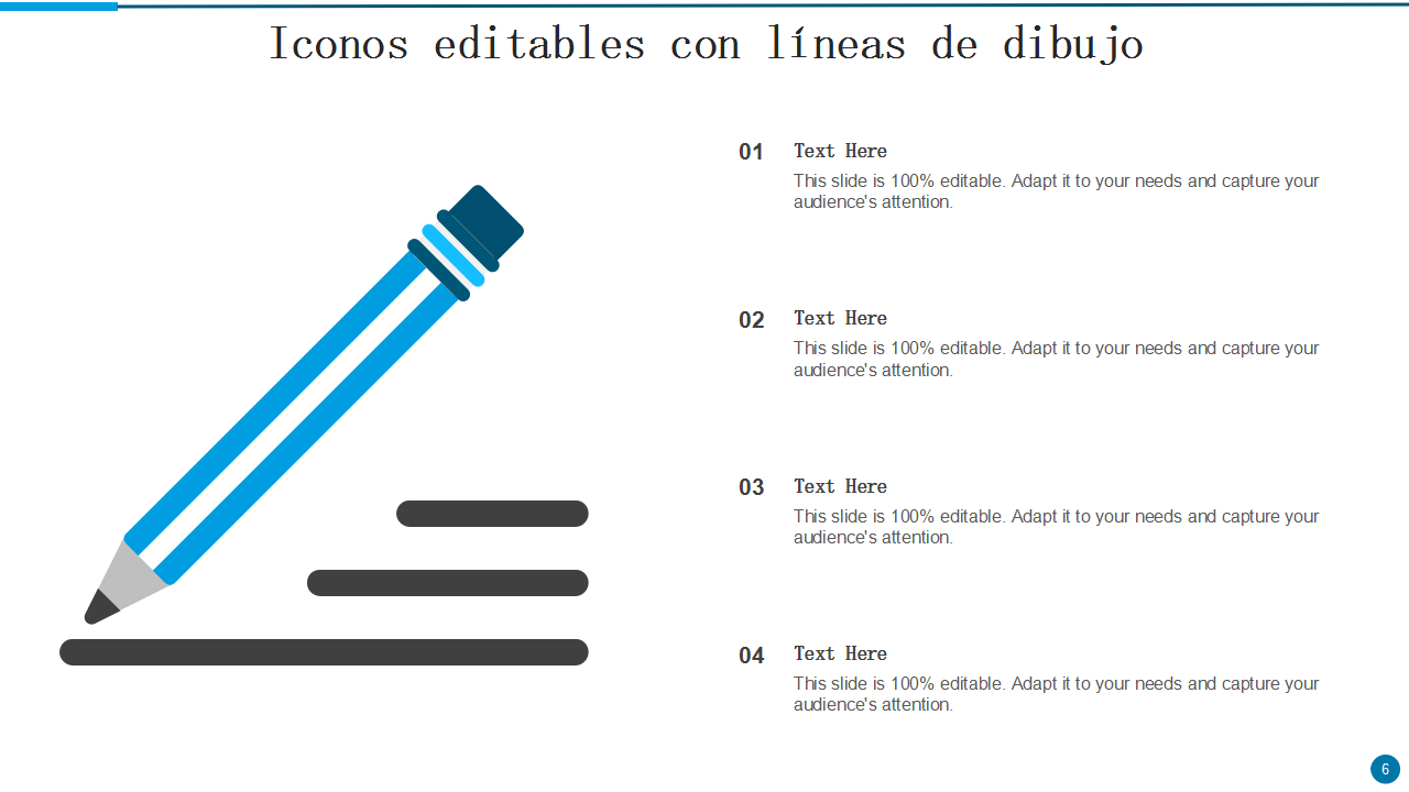  Iconos editables con l&iacute;neas de dibujo