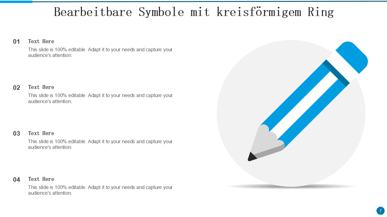  Bearbeitbare Symbole mit kreisf&ouml;rmigem Ring