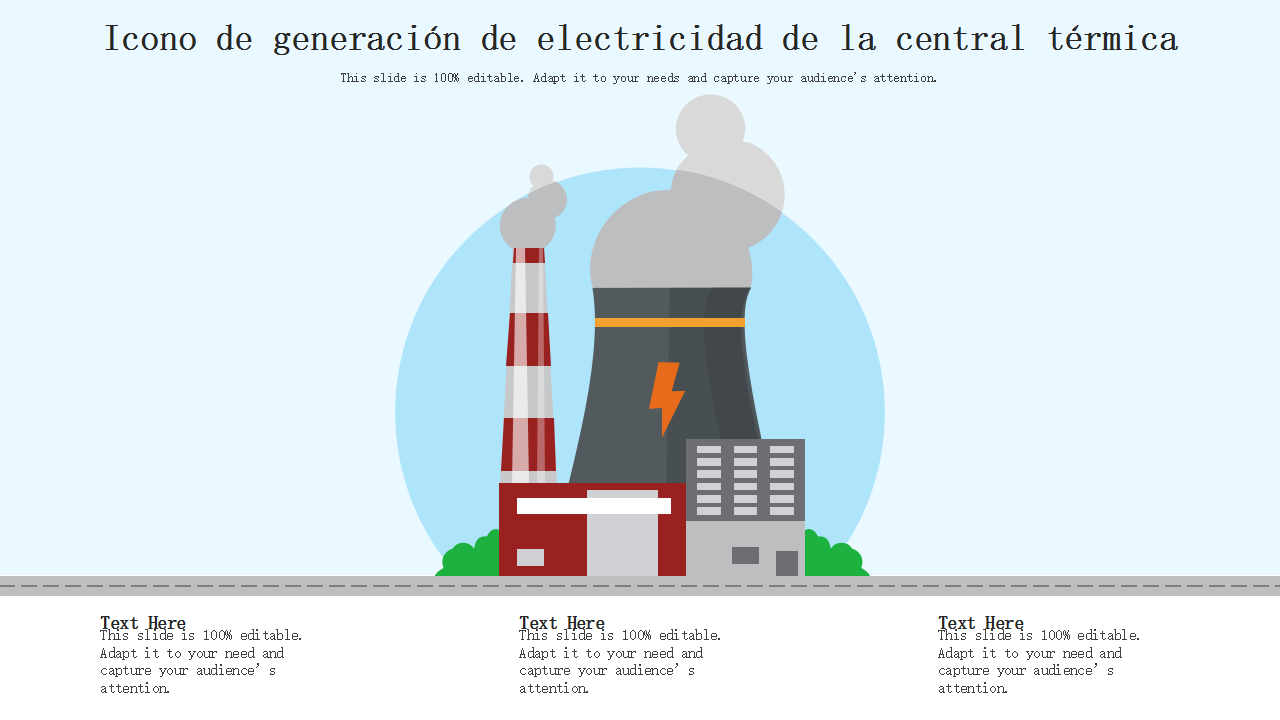  Icono de generaci&oacute;n de electricidad de la central t&eacute;rmica