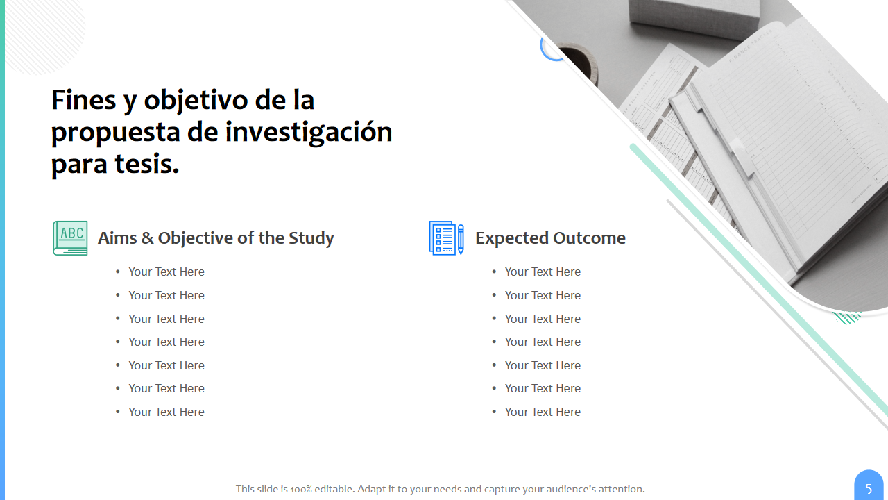 Fines y objetivo de la propuesta de investigaci&oacute;n para tesis