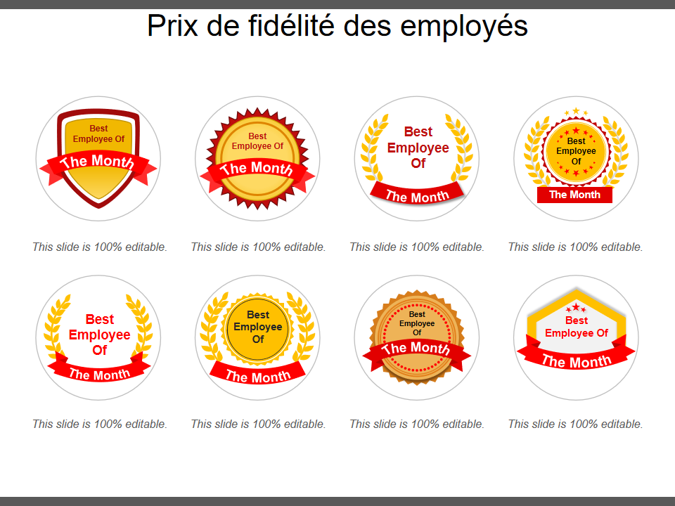 Prix de fidélité des employés Prix de fidélité des employés