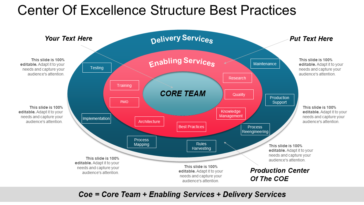 Center Of Excellence Structure Best Practices