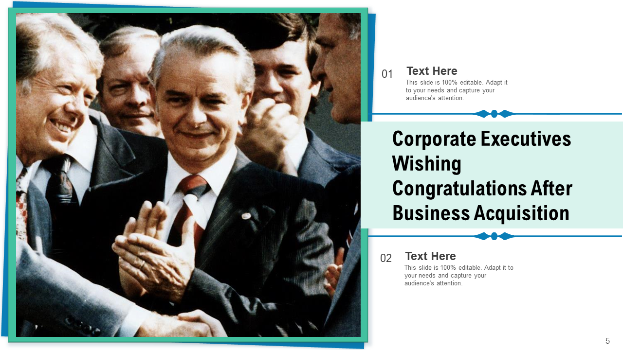 Corporate Executives Wishing Congratulations After Business Acquisition