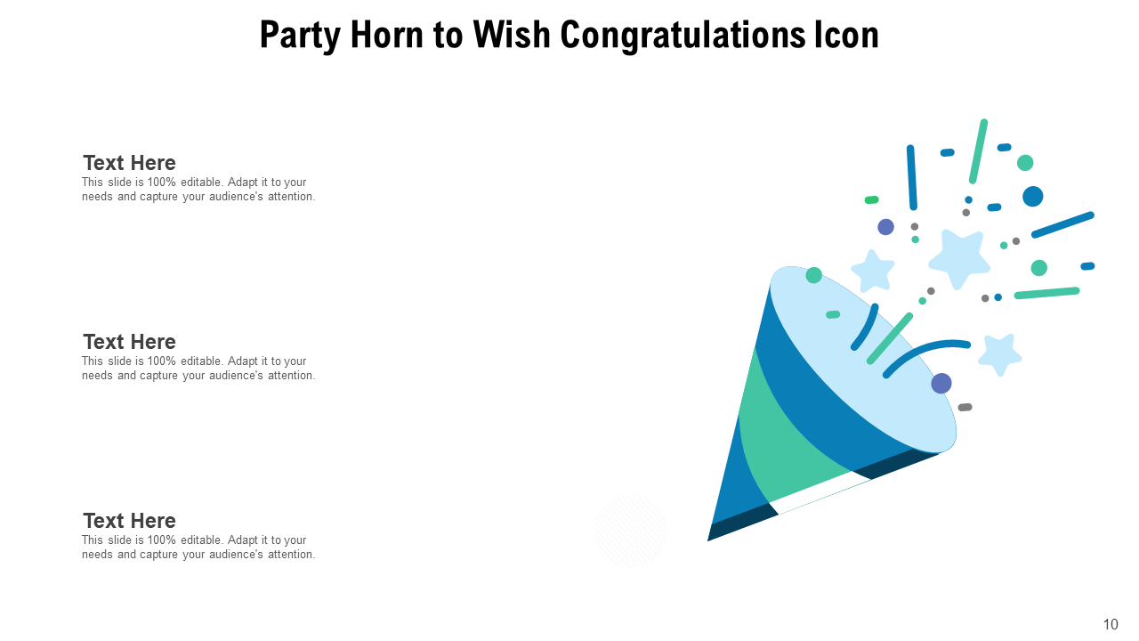 Party Horn to Wish Congratulations Icon