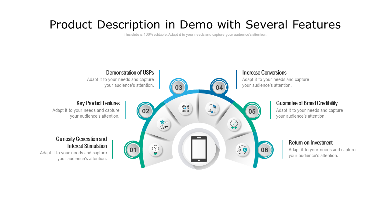 Product Description in Demo with Several Features