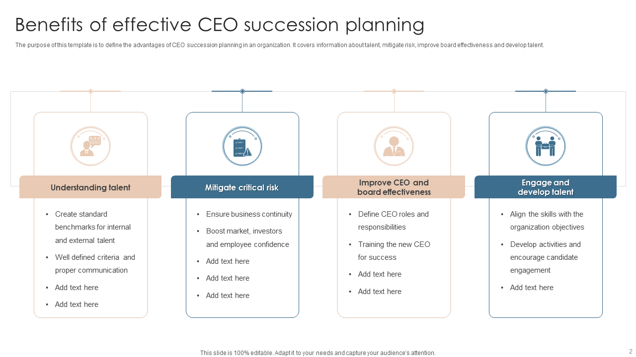 Benefits of an Effective CEO Succession Planning