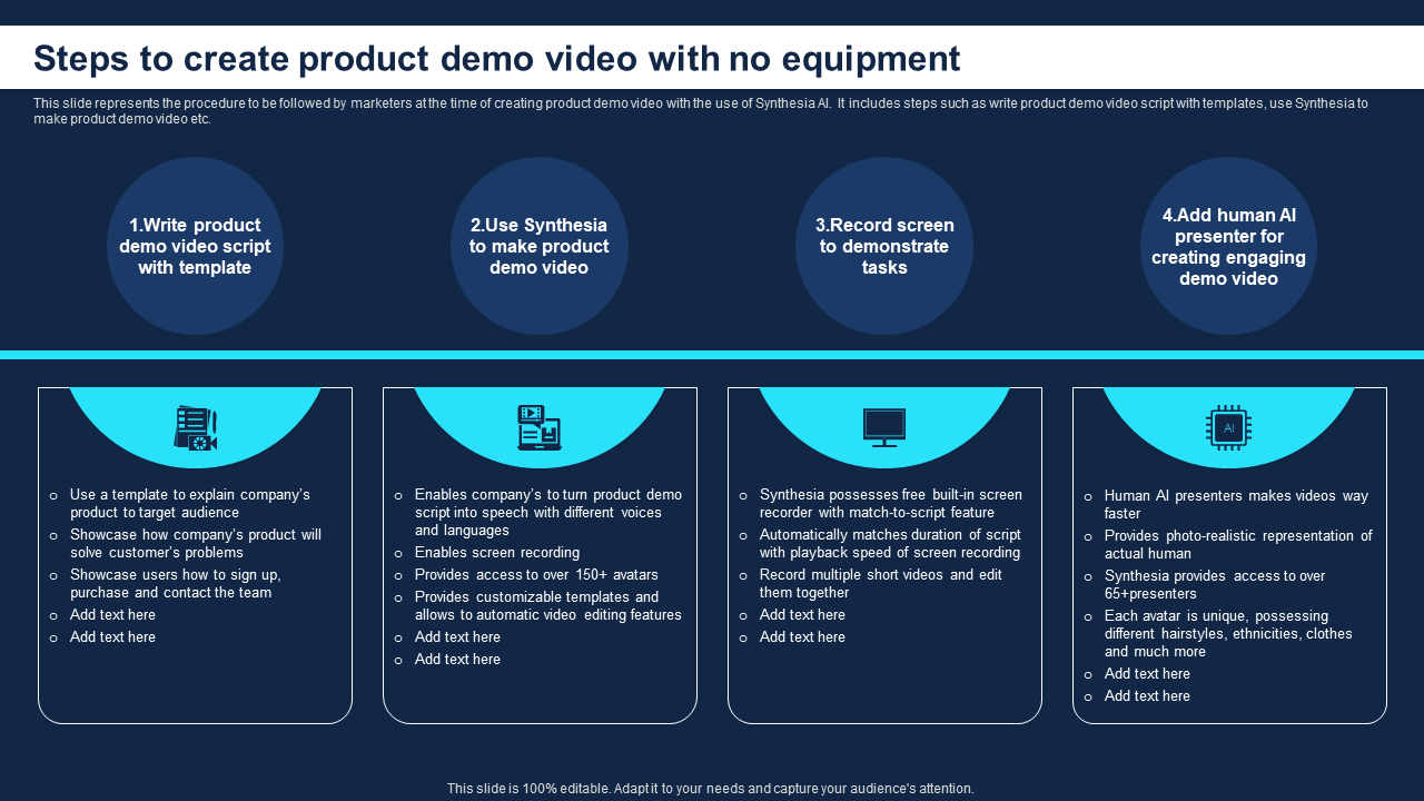 Steps to create product demo video with no equipment