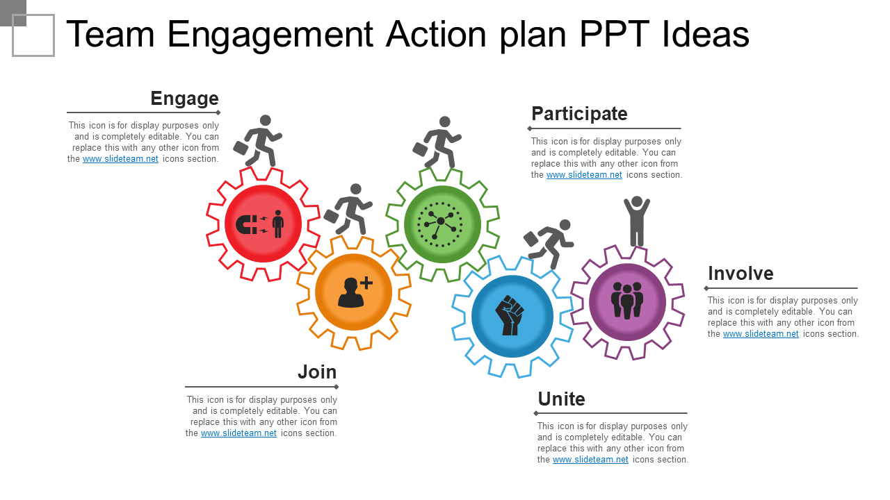 Team Engagement Action plan PPT Ideas