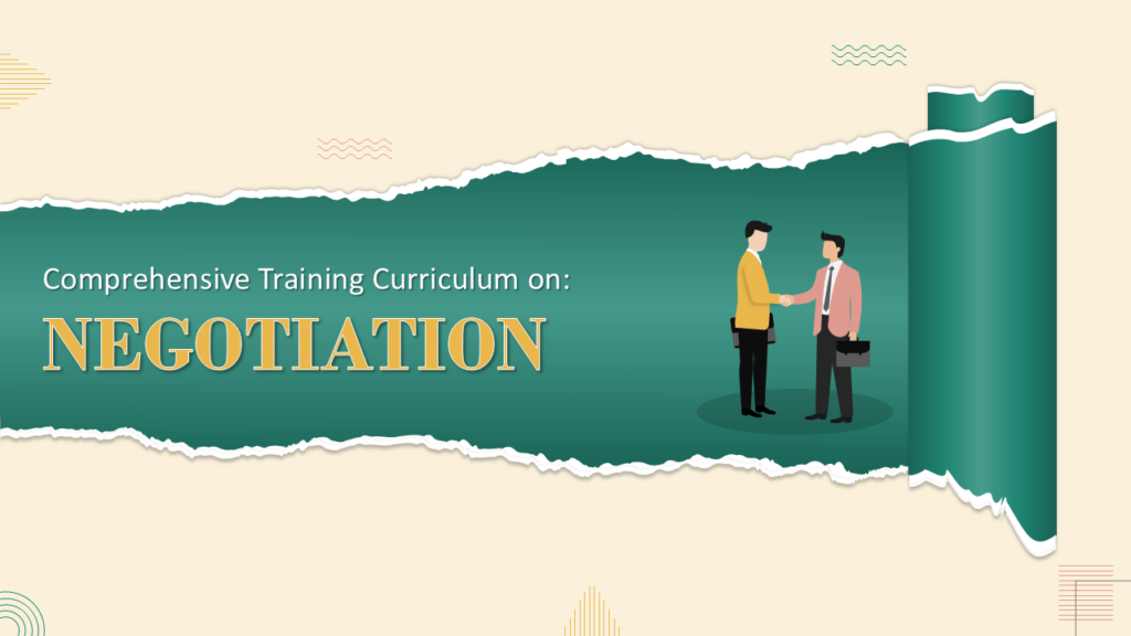 Comprehensive Training Curriculum on Negotiation Presenation Templates