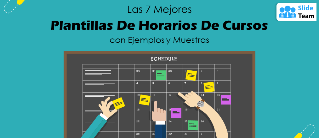 Las 7 mejores plantillas de horarios de cursos con ejemplos y muestras