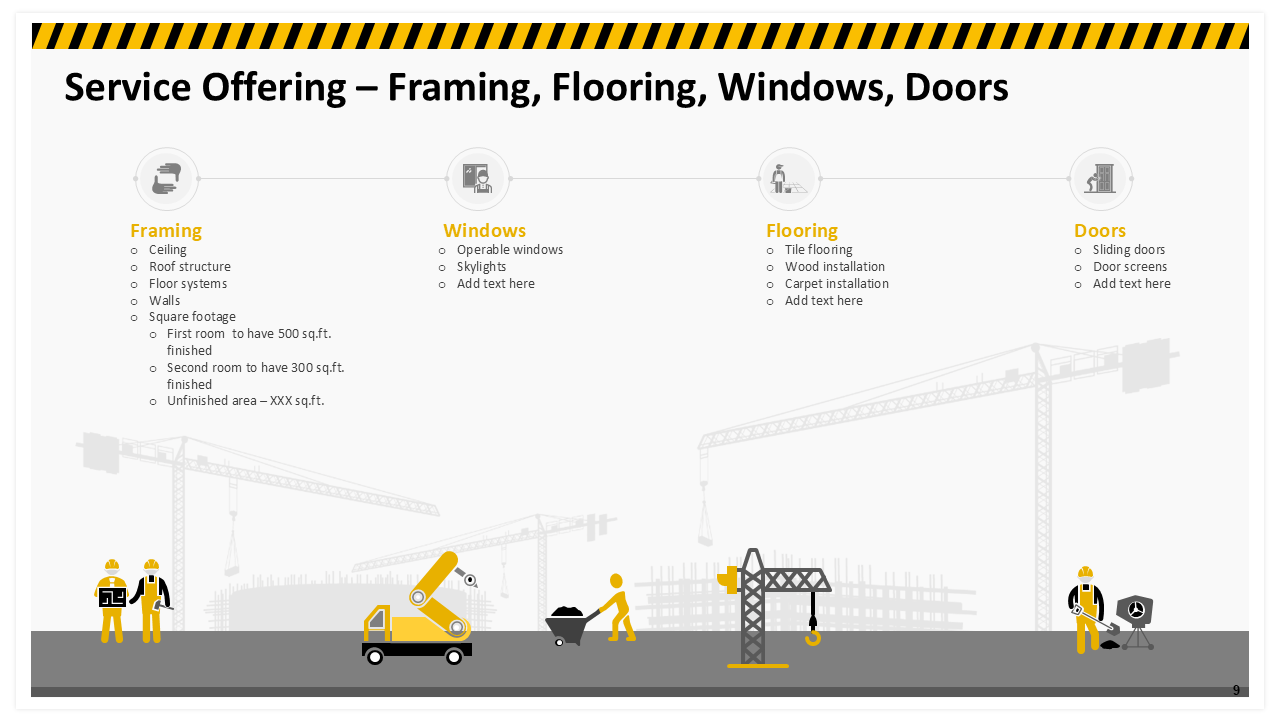 Service Offering – Framing Flooring Windows Doors Service Offering – Framing Flooring Windows Doors