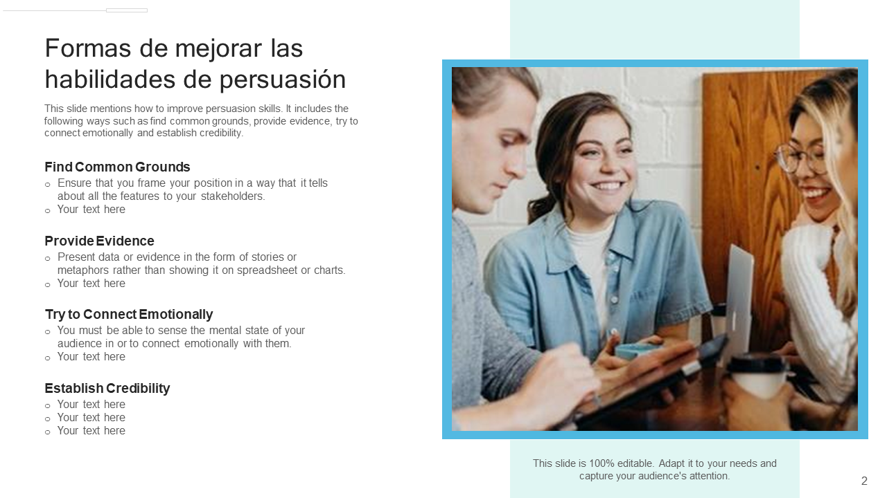 Formas de mejorar las habilidades de persuasion Formas de mejorar las habilidades de persuasion