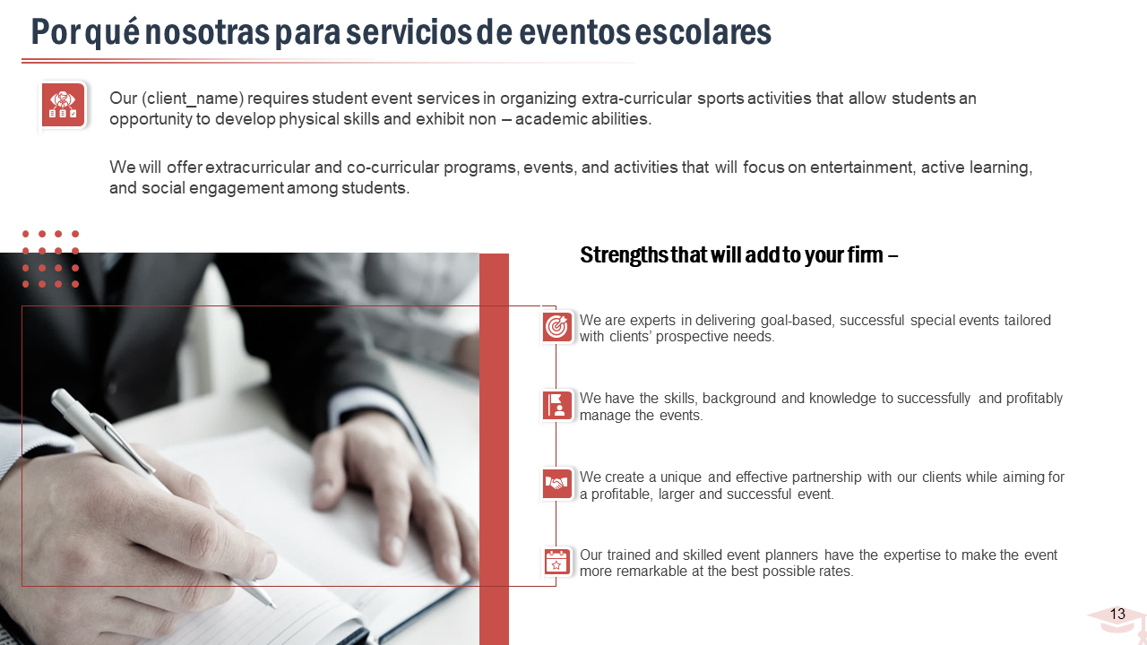 Por que nosotras para servicios de eventos escolares Por que nosotras para servicios de eventos escolares