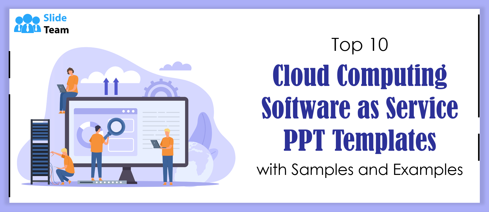 Software Cloud Powerpoint Visual Top 5 Cloud Computing Software as Service PPT Templates with Samples ...