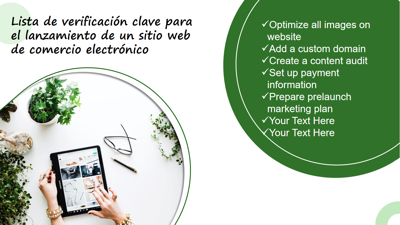 Lista de verificacion clave para el lanzamiento de un sitio web de comercio electronico