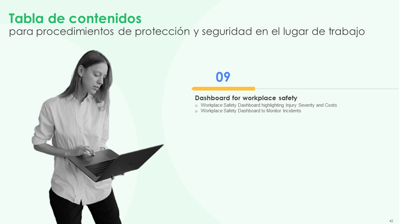 Tabla de contenidos para procedimientos de protección y seguridad en el lugar de trabajo 4 Tabla de contenidos para procedimientos de protección y seguridad en el lugar de trabajo 4