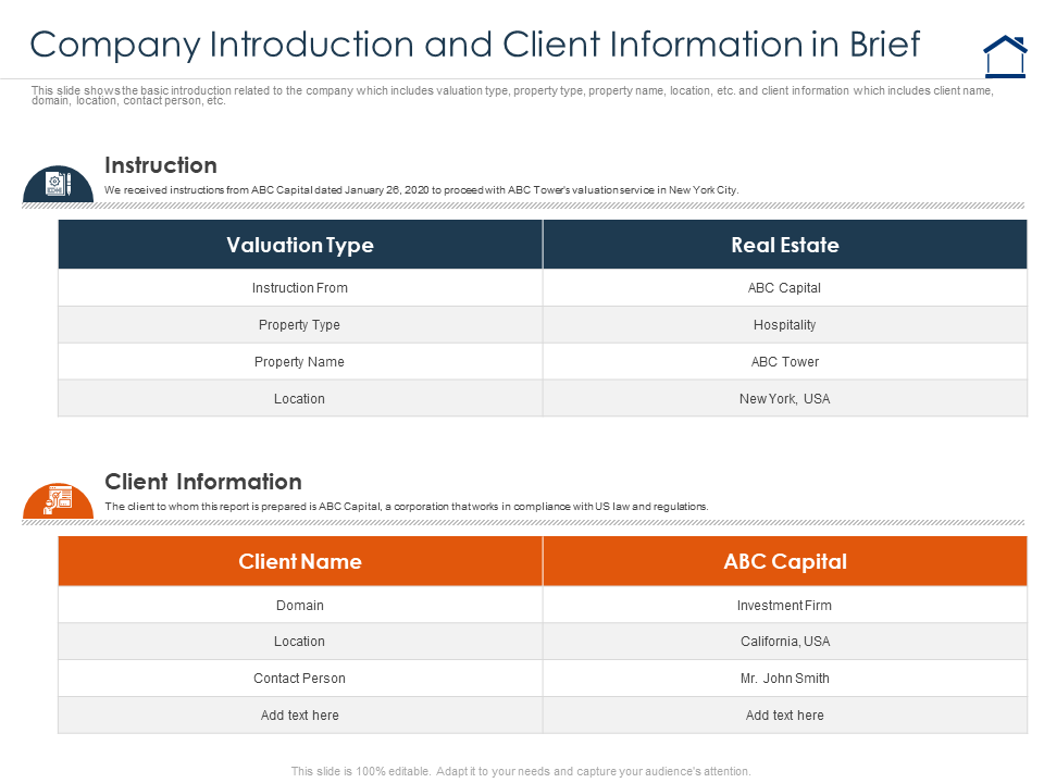 company introduction and client information in brief