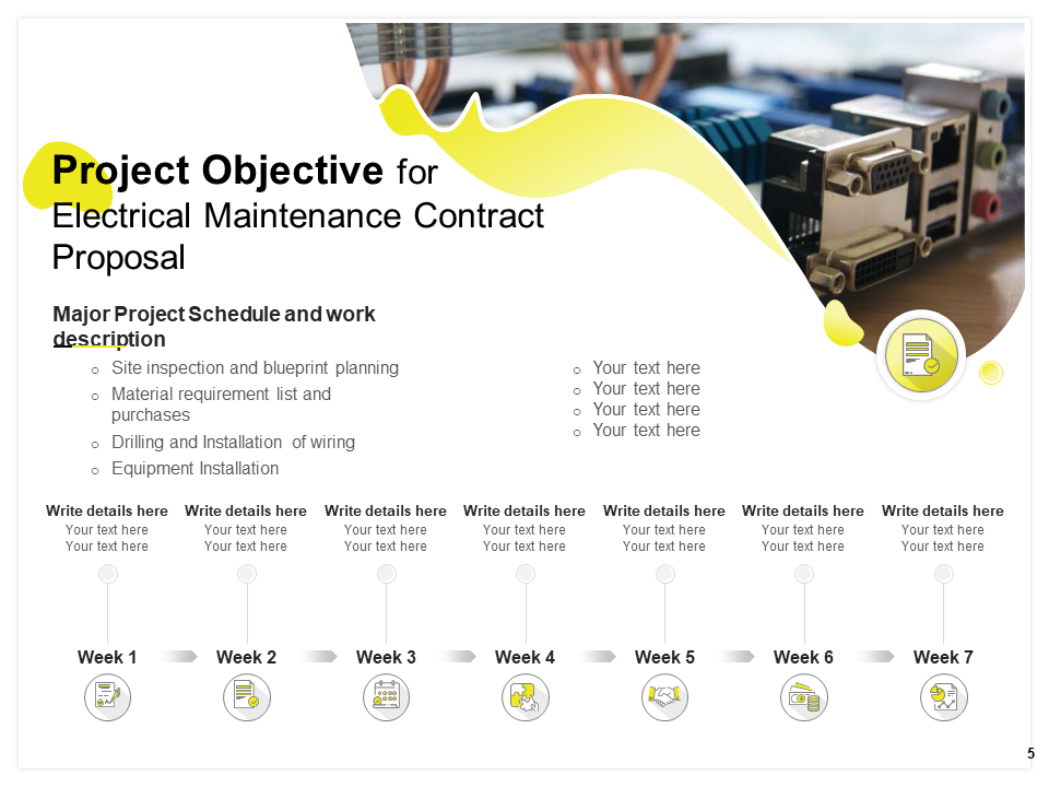 project objective for electrical maintenance contract proposal project objective for electrical maintenance contract proposal