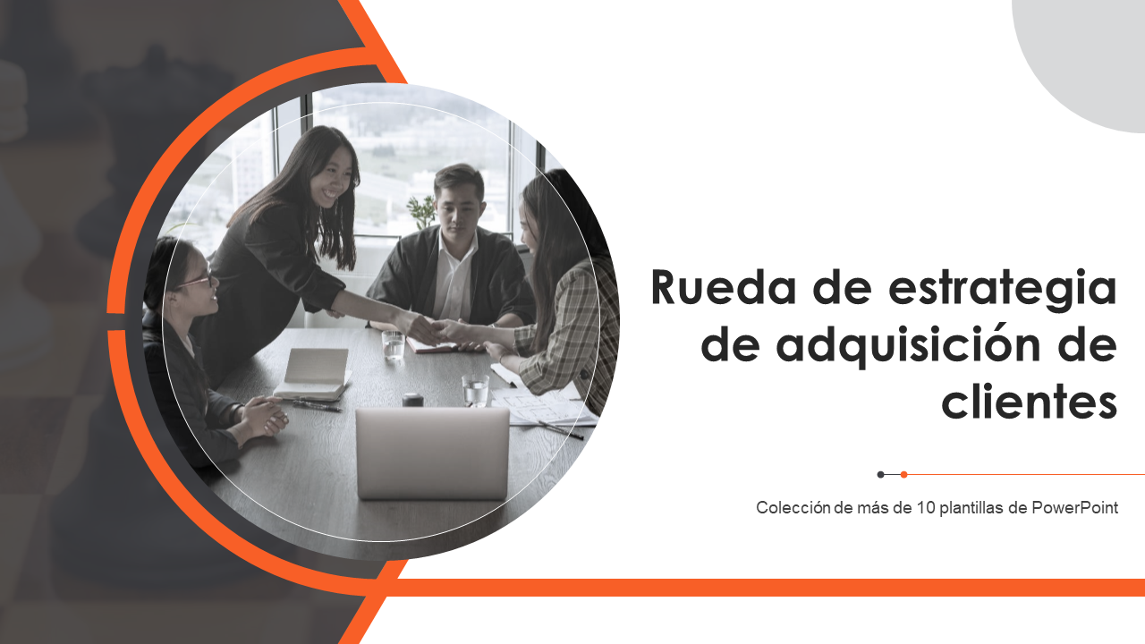 Rueda de estrategia de adquisicion de clientes