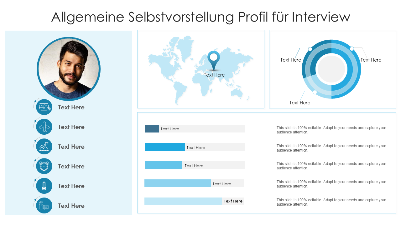 Allgemeine Selbstvorstellung Profil f&uuml;r Interview