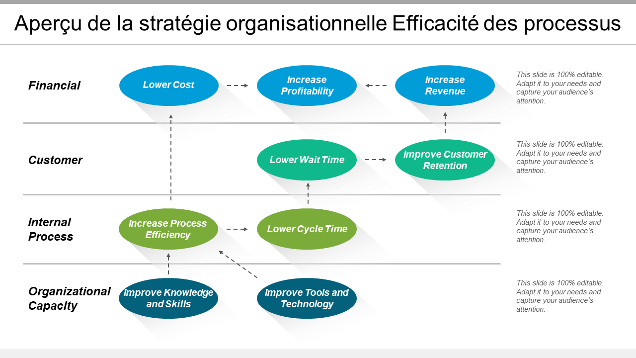 Aperçu de la stratégie organisationnelle Efficacité des processus Aperçu de la stratégie organisationnelle Efficacité des processus