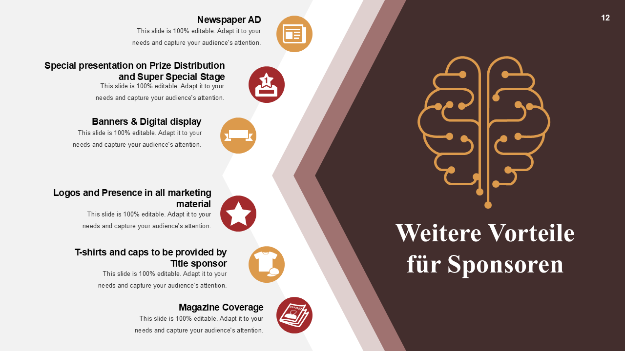 Weitere Vorteile f&uuml;r Sponsoren