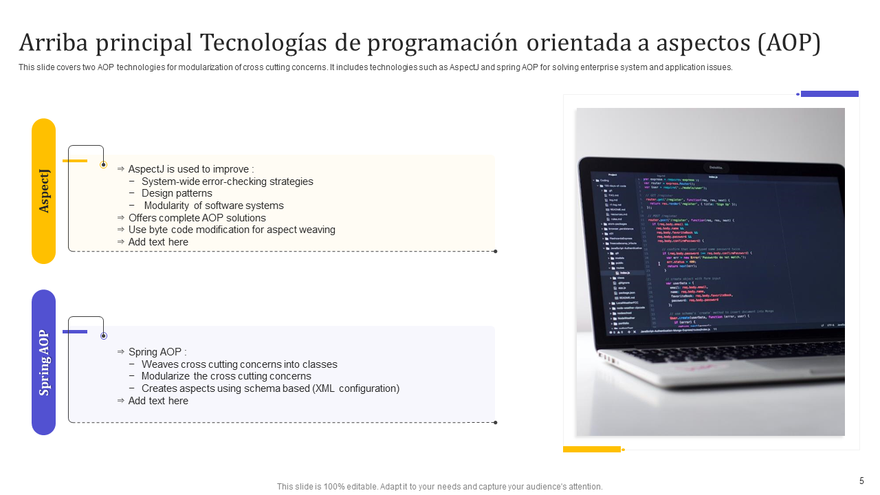 Arriba principal Tecnologías de programación orientada a aspectos (AOP) Arriba principal Tecnologías de programación orientada a aspectos (AOP)