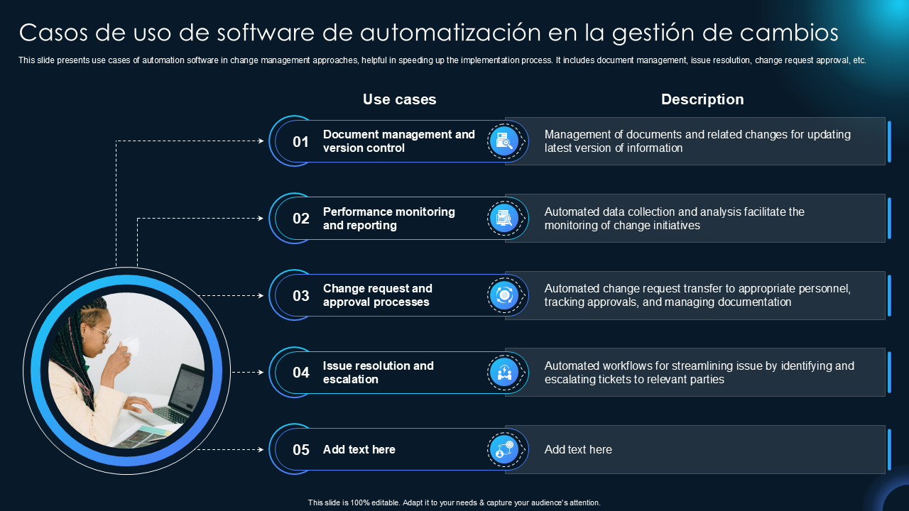 Casos de uso de software de automatizaci&oacute;n en la gesti&oacute;n de cambios