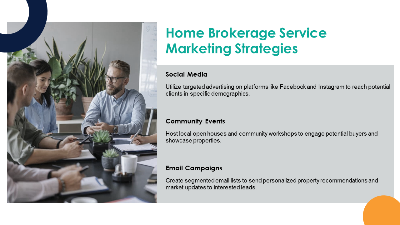 home brokerage service marketing strategies