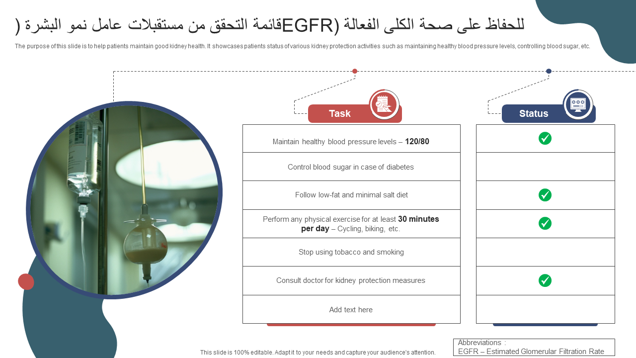 قائمة التحقق من مستقبلات عامل نمو البشرة EGFR للحفاظ على صحة الكلى الفعالة قائمة التحقق من مستقبلات عامل نمو البشرة EGFR للحفاظ على صحة الكلى الفعالة