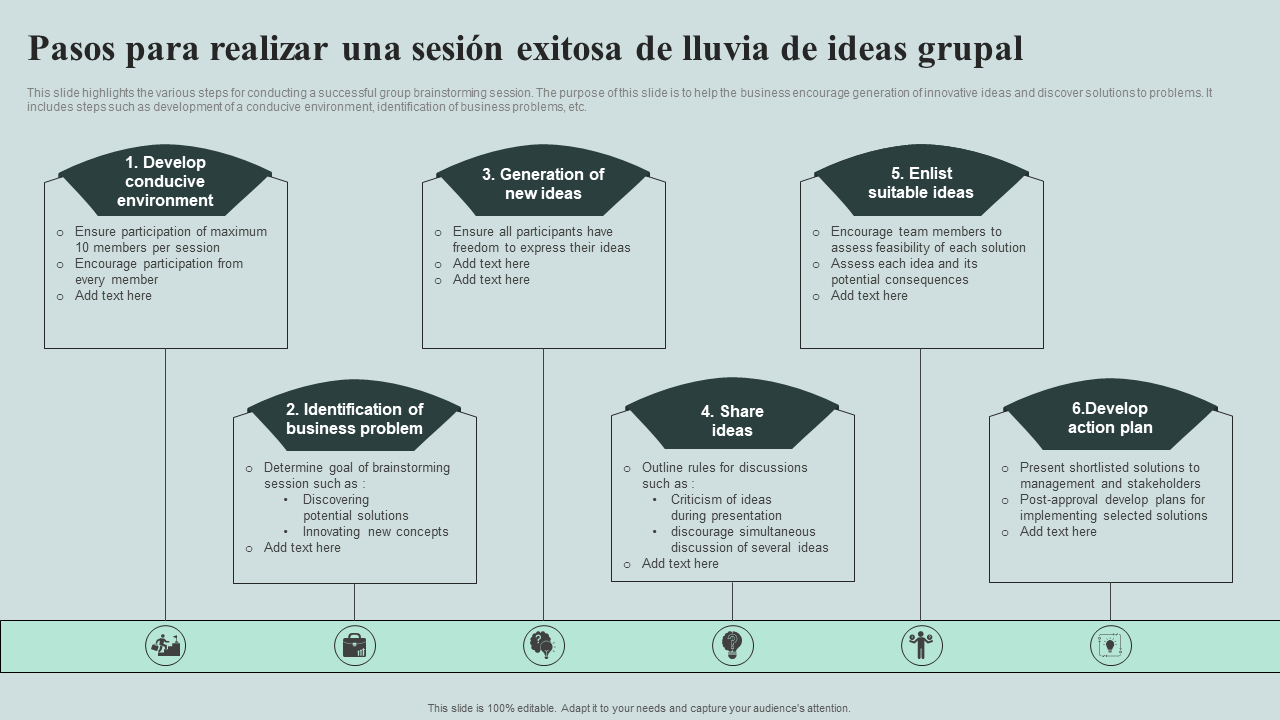 Pasos para realizar una sesion exitosa de lluvia de ideas grupal Pasos para realizar una sesion exitosa de lluvia de ideas grupal