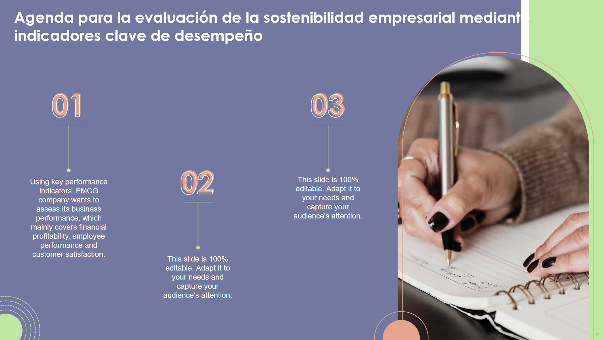 Agenda para la evaluacion de la sostenibilidad empresarial mediante indicadores clave de desempeno 1 Agenda para la evaluacion de la sostenibilidad empresarial mediante indicadores clave de desempeno 1