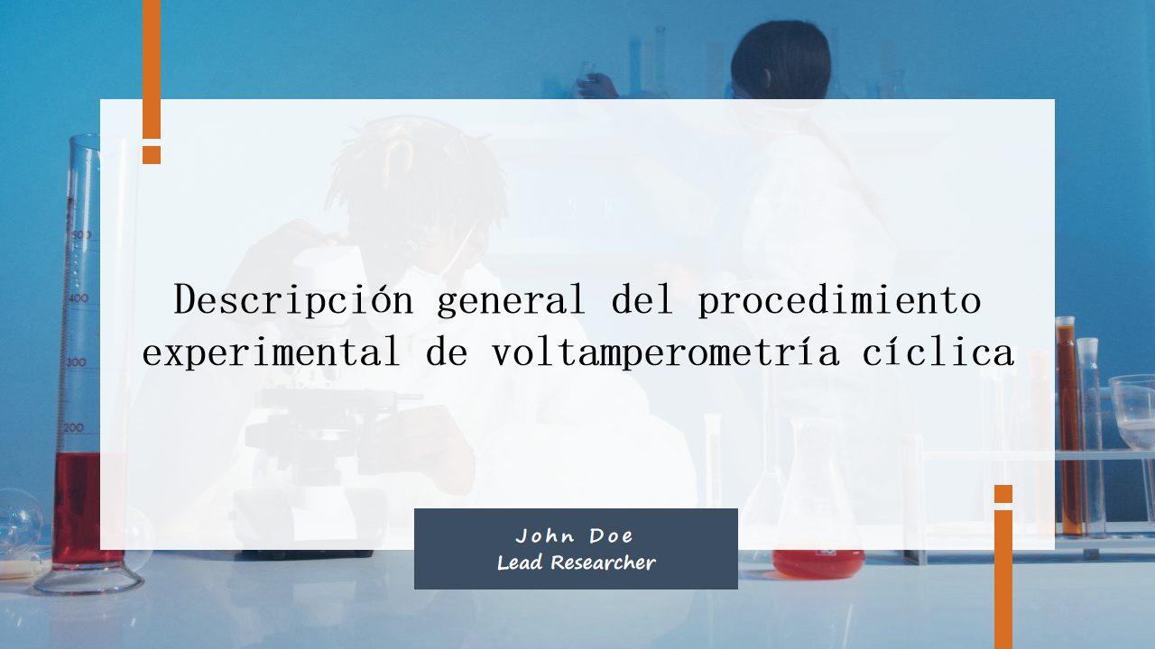 Descripcion general del procedimiento experimental de voltamperometria ciclica 1 Descripcion general del procedimiento experimental de voltamperometria ciclica 1