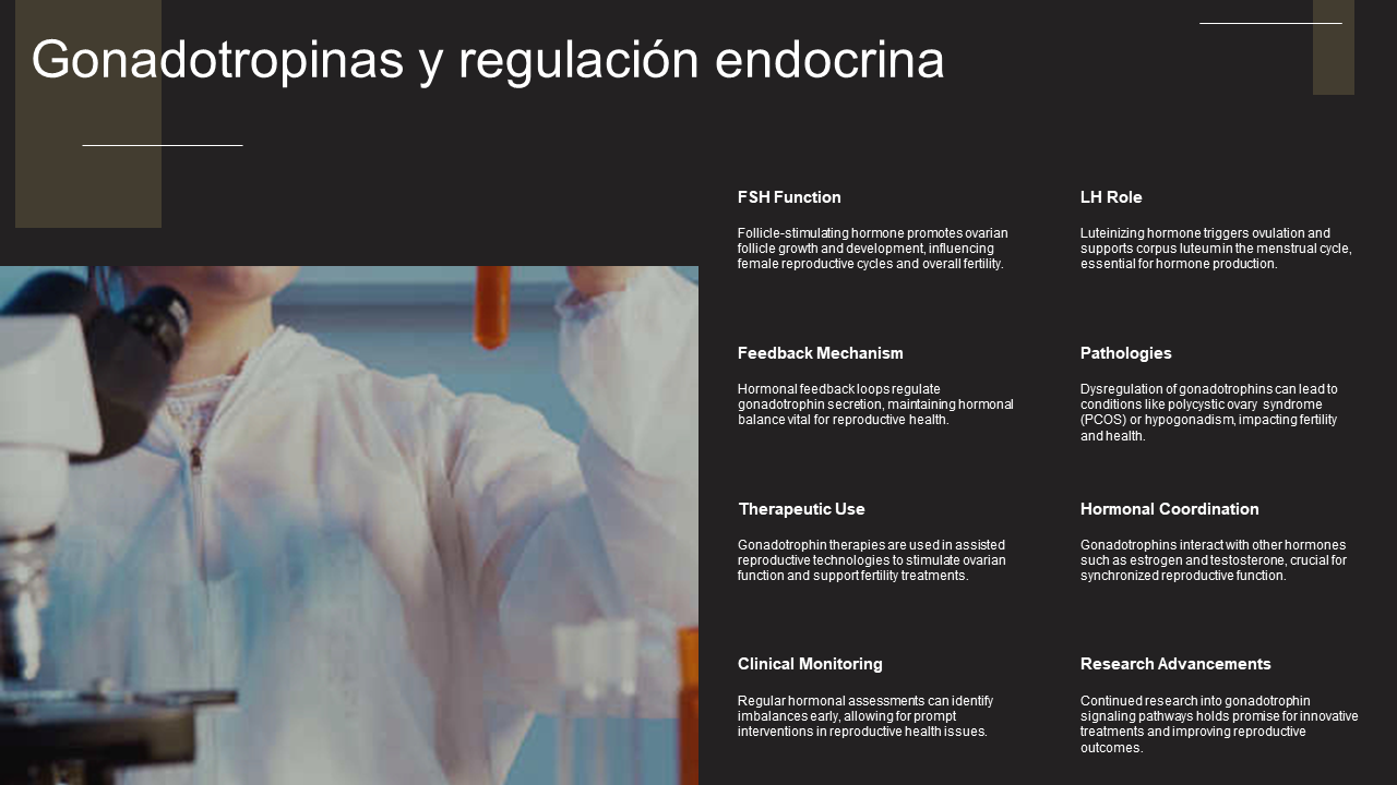 Gonadotropinas y regulacion endocrina