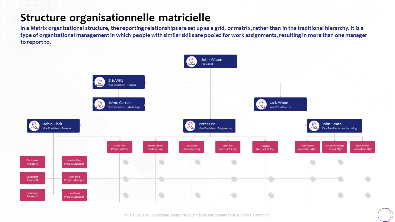 Structure organisationnelle matricielle