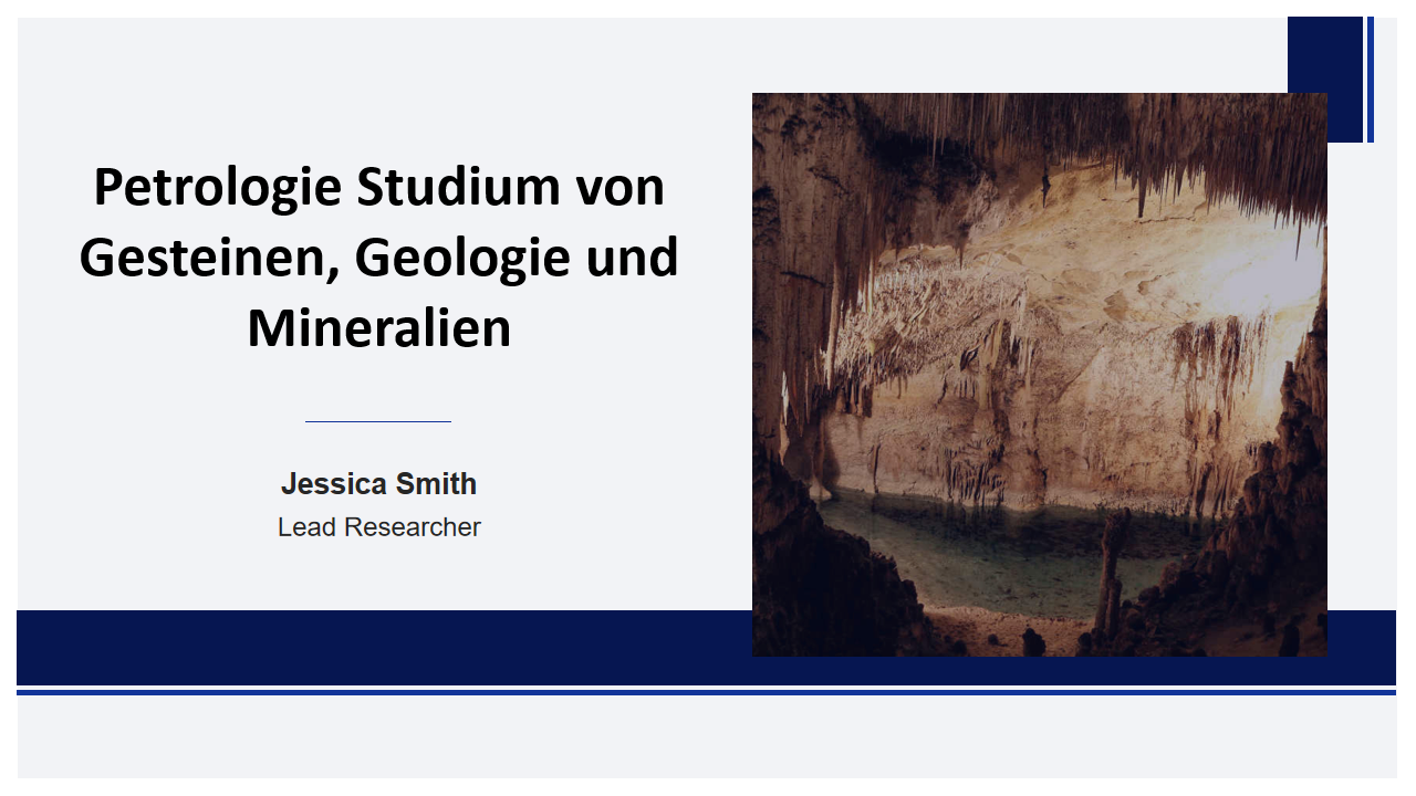 Petrologie Studium von Gesteinen Geologie und Mineralien