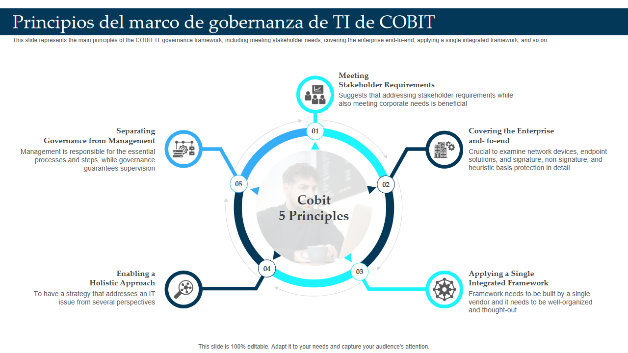 Principios del marco de gobernanza de TI de COBIT Principios del marco de gobernanza de TI de COBIT