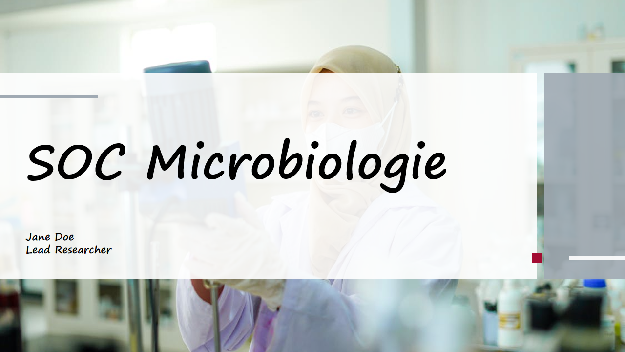 SOC Microbiologie SOC Microbiologie