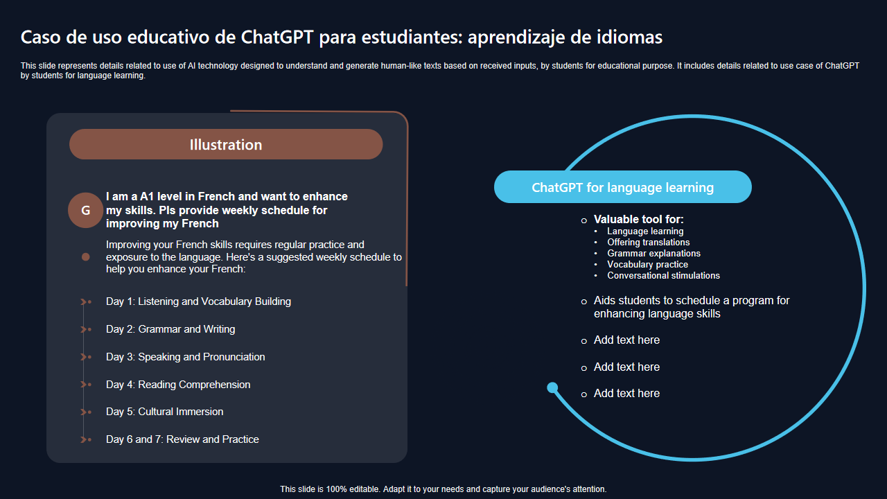 Caso de uso educativo de ChatGPT para estudiantes aprendizaje de idiomas Caso de uso educativo de ChatGPT para estudiantes aprendizaje de idiomas