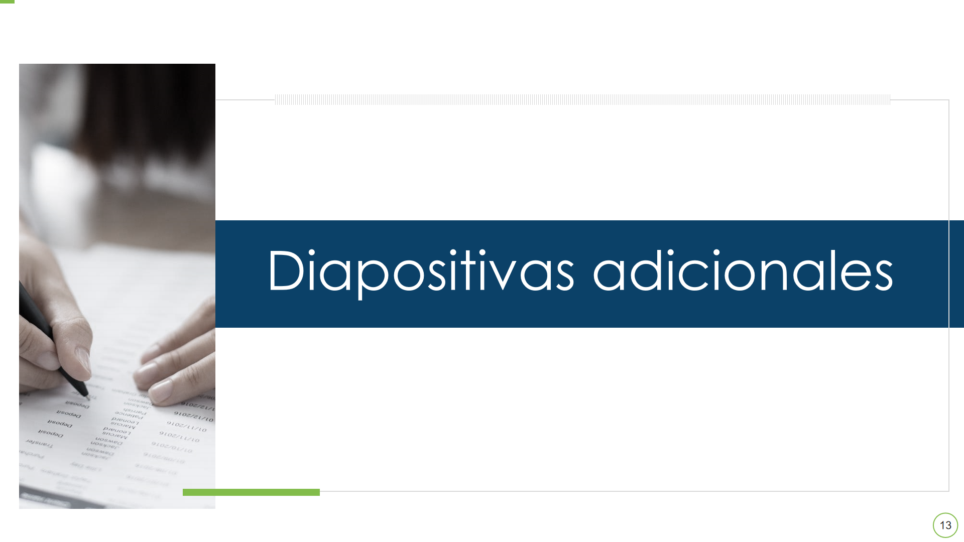 Diapositivas adicionales