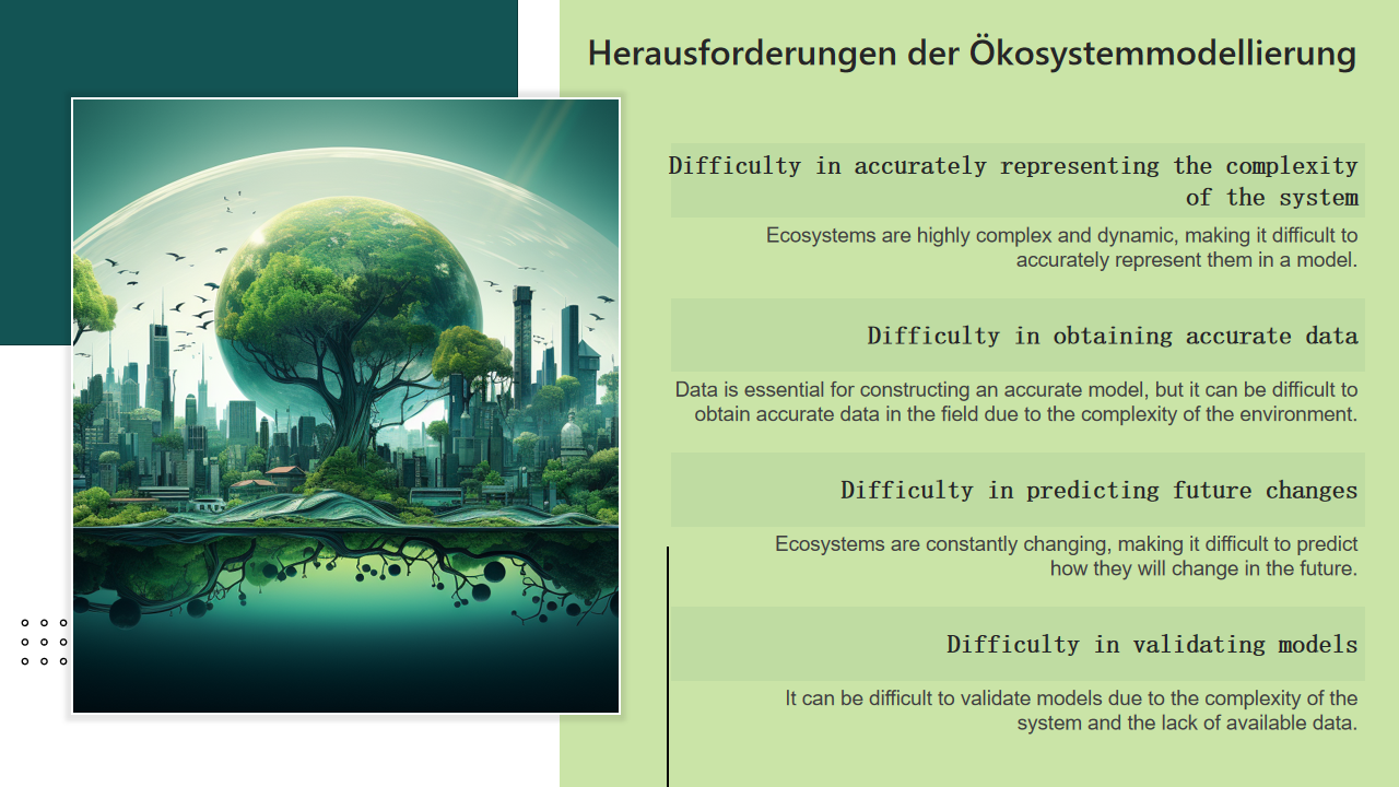 Herausforderungen der Okosystemmodellierung