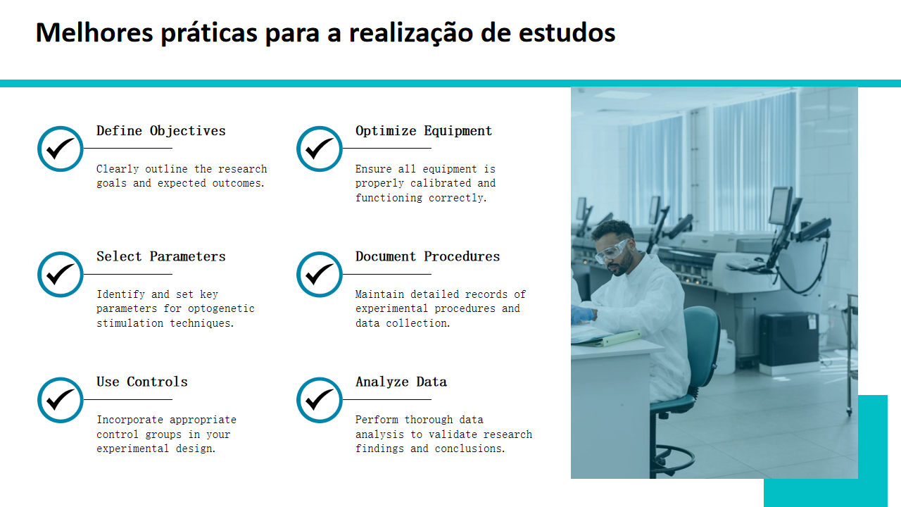 Melhores praticas para a realizacao de estudos Melhores praticas para a realizacao de estudos
