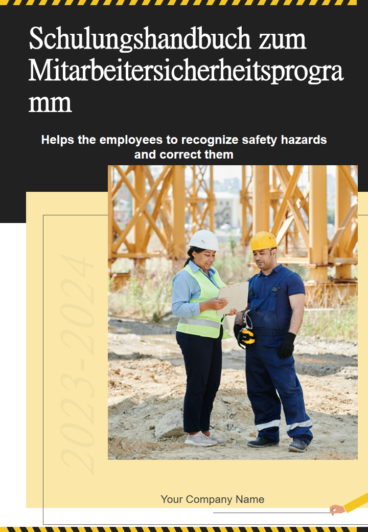 Schulungshandbuch zum Mitarbeitersicherheitsprogramm Schulungshandbuch zum Mitarbeitersicherheitsprogramm