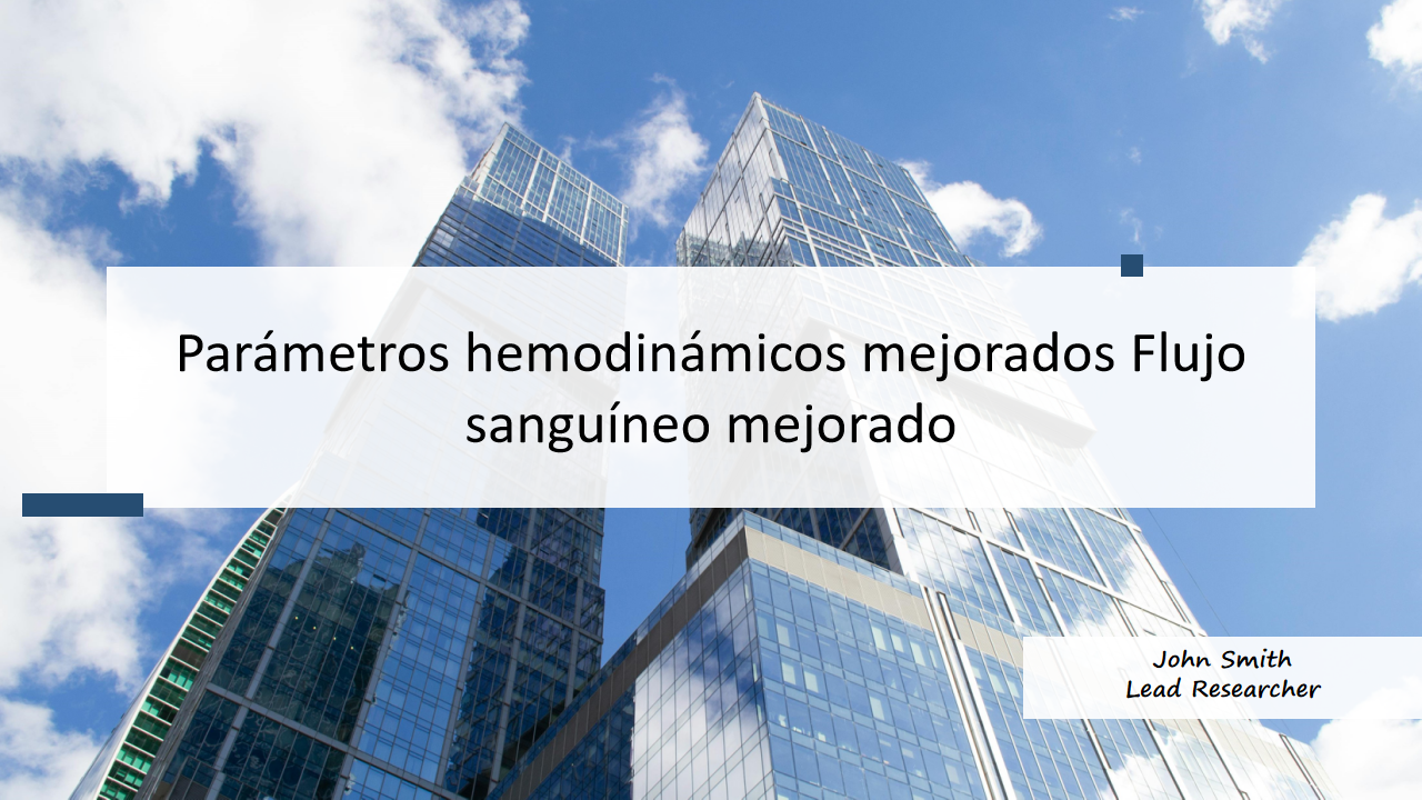 Parametros hemodinamicos mejorados Flujo sanguineo mejorado
