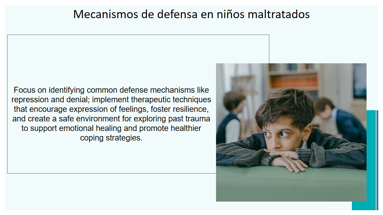 Mecanismos de defensa en ninos maltratados Mecanismos de defensa en ninos maltratados