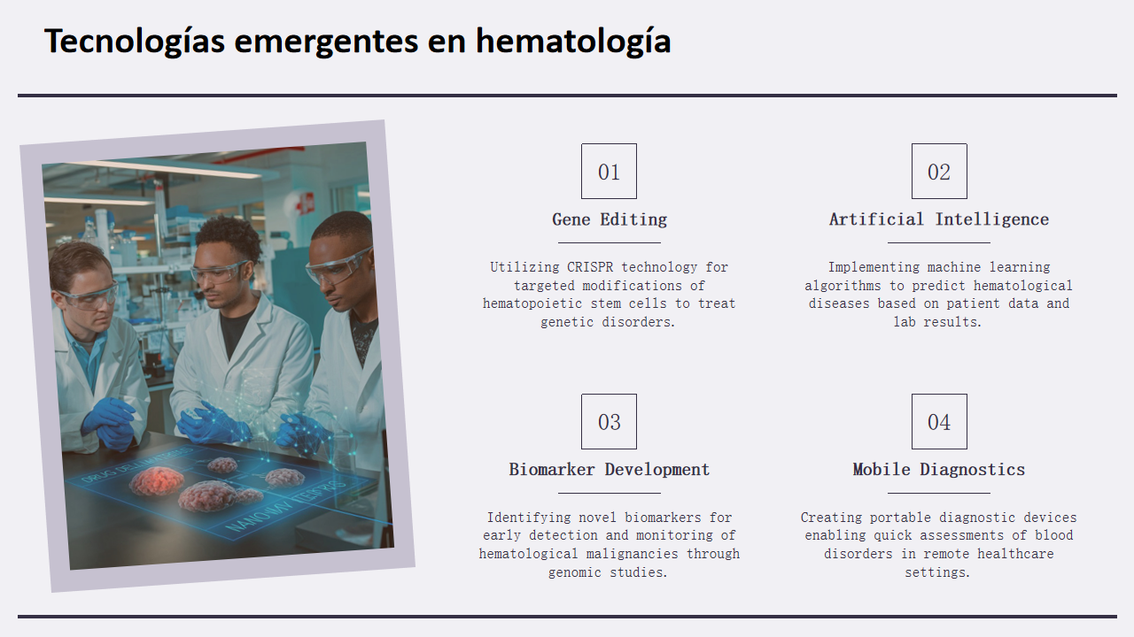 Tecnologias emergentes en hematologia Tecnologias emergentes en hematologia