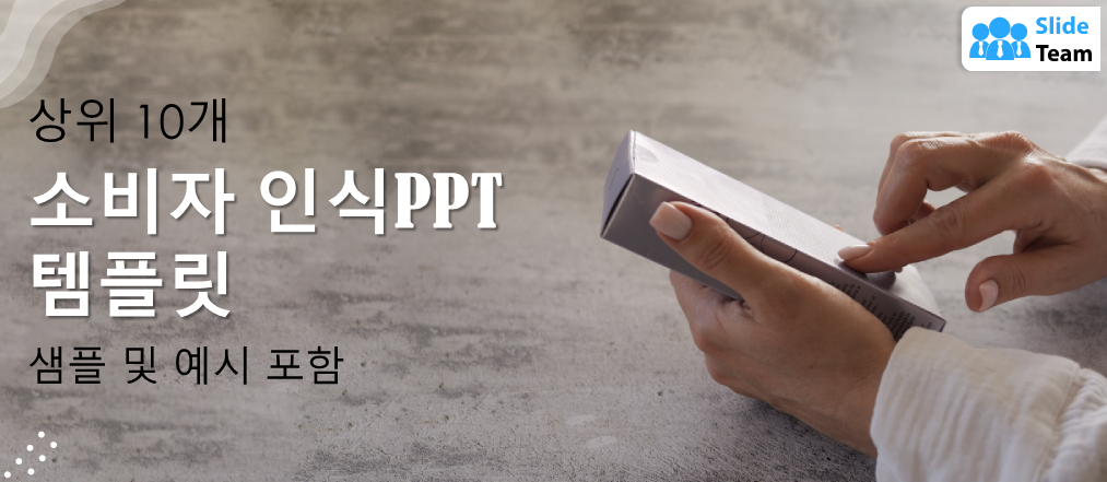 샘플과 예시가 포함된 상위 10개 소비자 인식 PPT 템플릿
